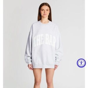 The Bar VARSITY SWEATSHIRT LT HEATHER GREY